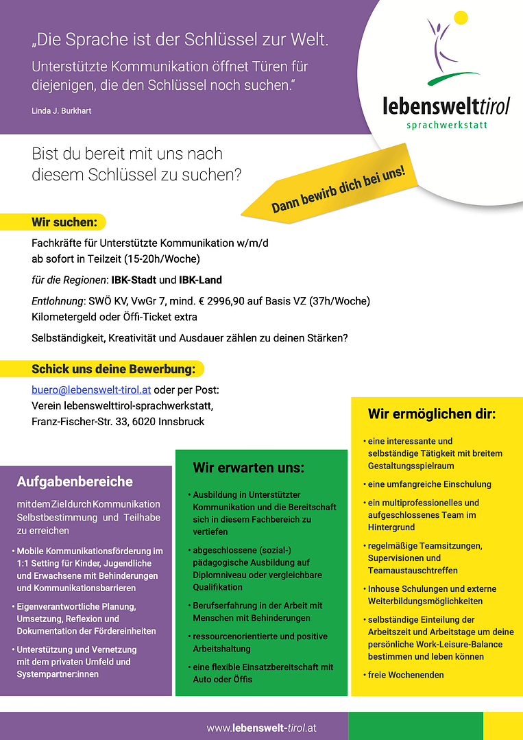 Unsere aktuelle Stellenausschreibung